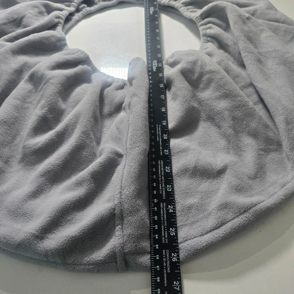 Pawpubby Snuggle Cat Sling Carrier Gray Fleece Hands Free Pouch Large PP42LM